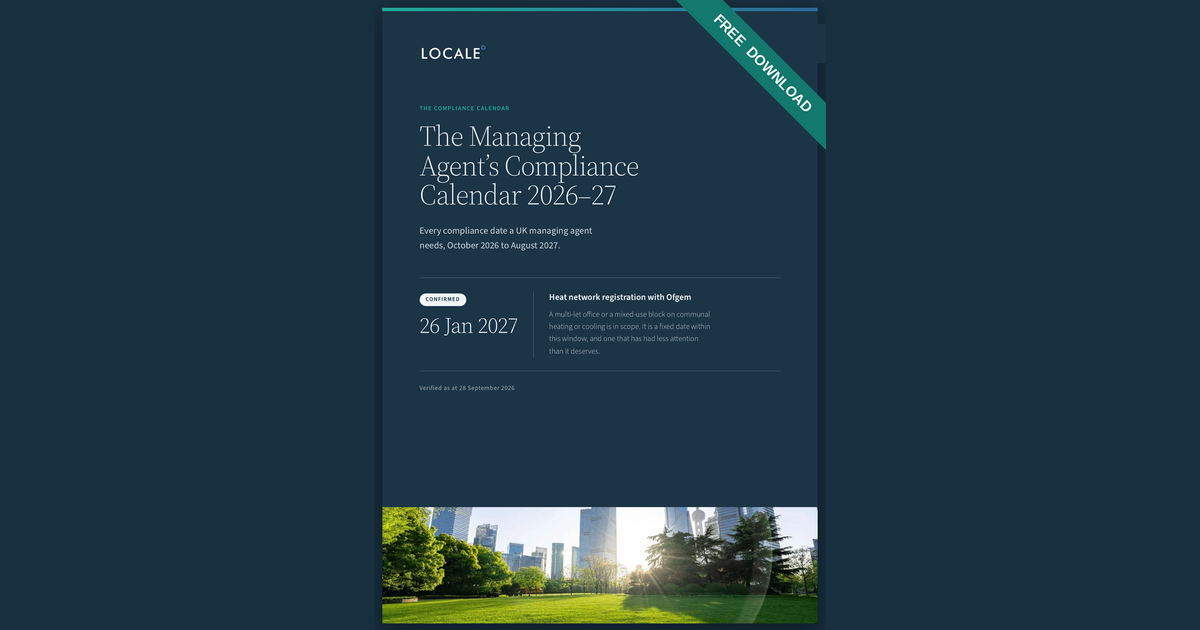 The Managing Agent's Compliance Calendar 2026–27 is here